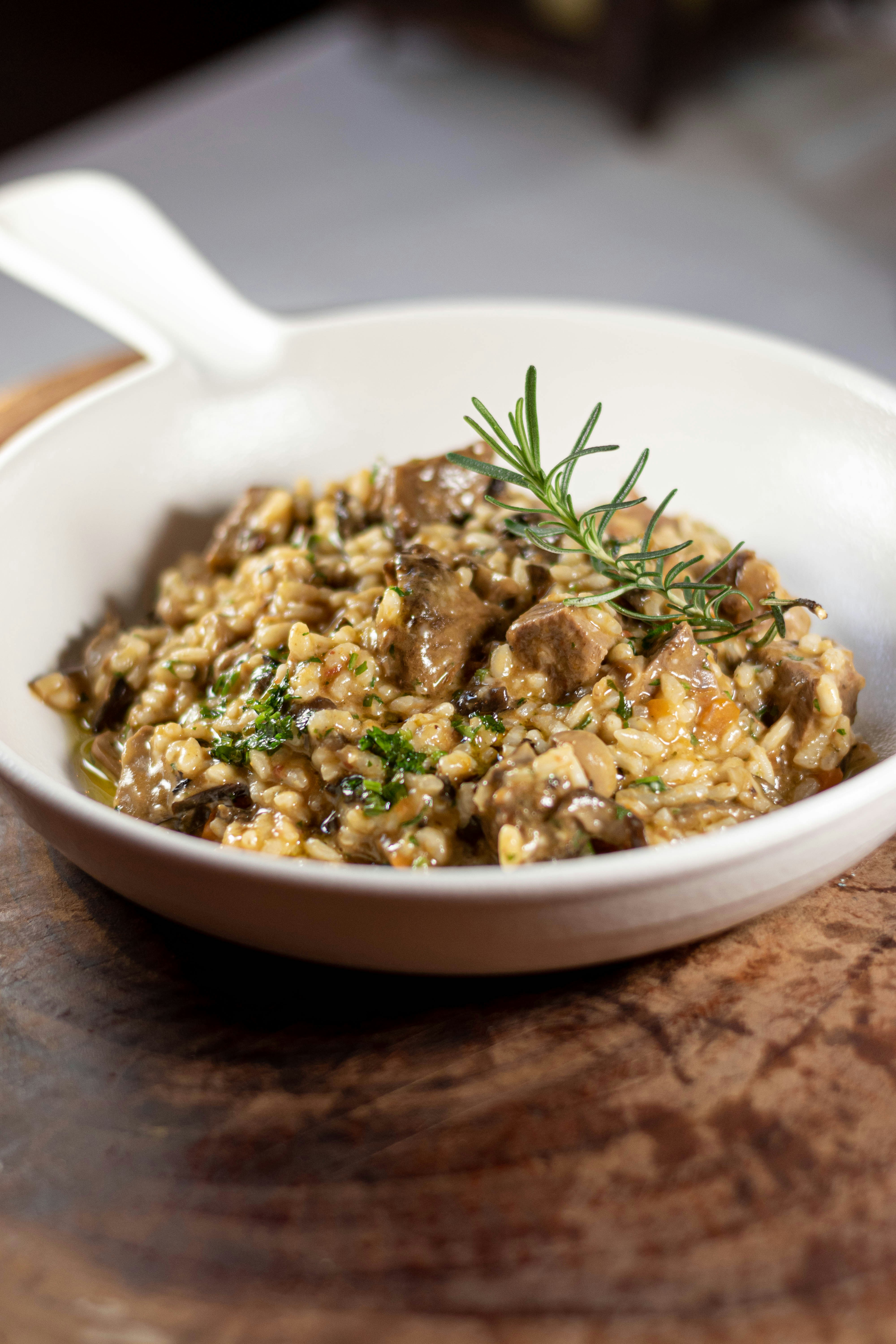 Risotto met Paddenstoelen en Truffelolie
